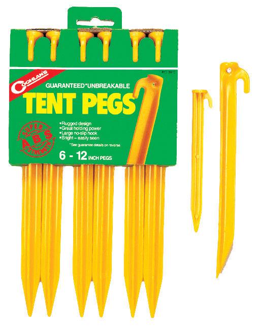 Coghlans 9309 tent pegs - 6 pack