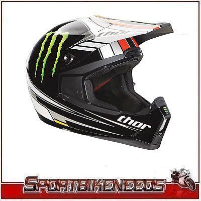 Thor quadrant pro circuit black white helmet small s