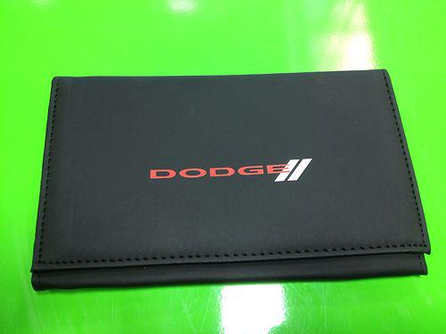 Dodge challenger/charger leather insurance card /reg booklet