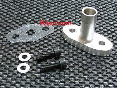 14b 16g aluminum turbo oil drain adapter + gasket 