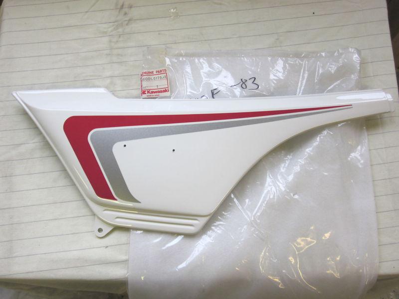 Kawasaki zr 400 z 400 -83-84 white left side cover lh 36001-5175-f1 nos