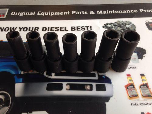 Mac tools 1/2 inch swivel impact medium deep metric 13-19mm 7 pcs