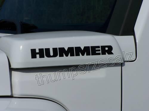 H2 or h3 "hummer" decals -you get four!! pick from many colors