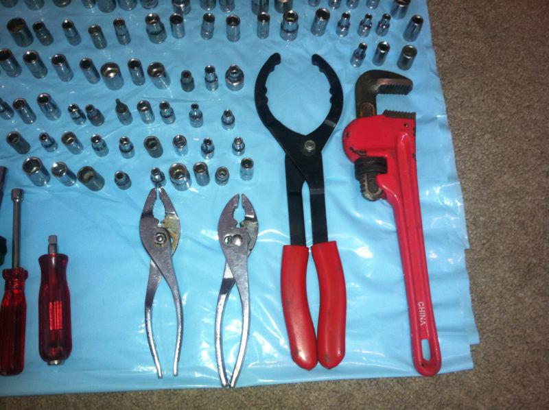 HUGE 180 pc RATCHET SOCKET WRENCH SCREWDRIVER TOOL Lot INDIA CHINA TAIWAN, US $65.00, image 5