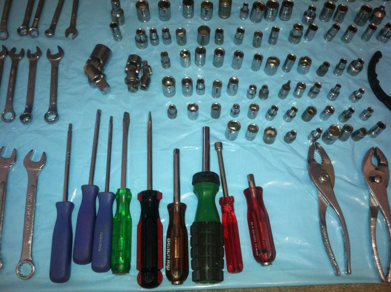 HUGE 180 pc RATCHET SOCKET WRENCH SCREWDRIVER TOOL Lot INDIA CHINA TAIWAN, US $65.00, image 8