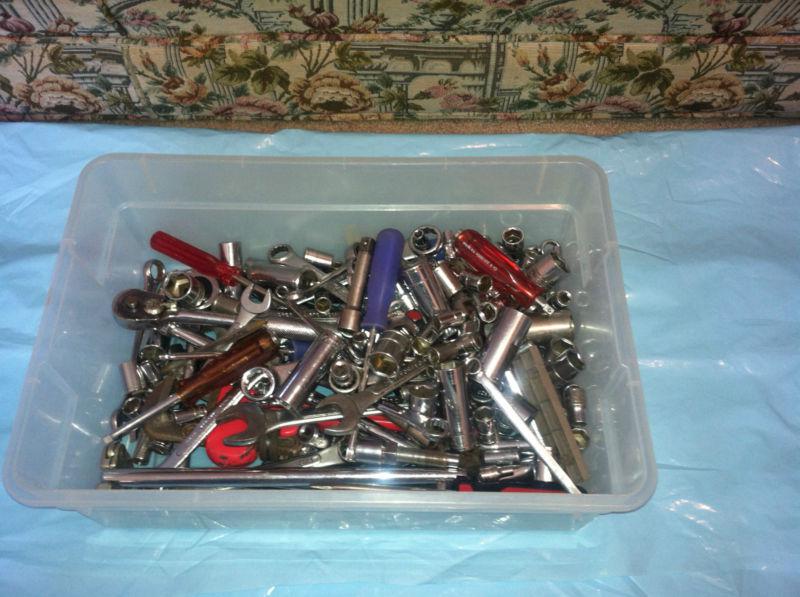HUGE 180 pc RATCHET SOCKET WRENCH SCREWDRIVER TOOL Lot INDIA CHINA TAIWAN, US $65.00, image 10
