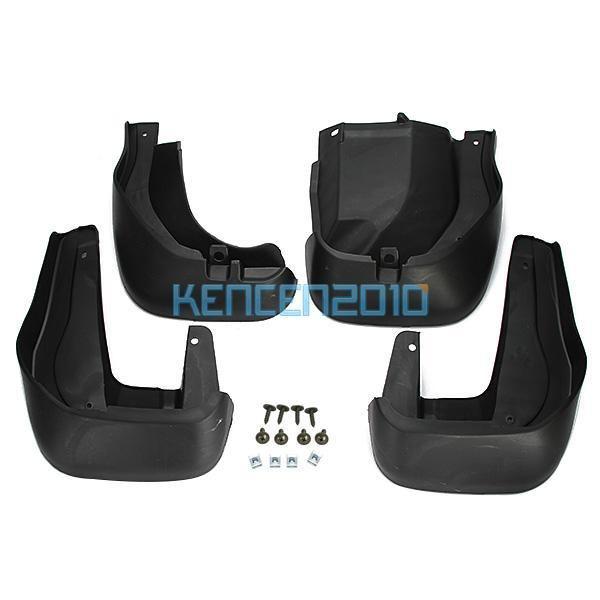 4pcs honda crv splash guard guards mud flaps front rear mudguard black abs