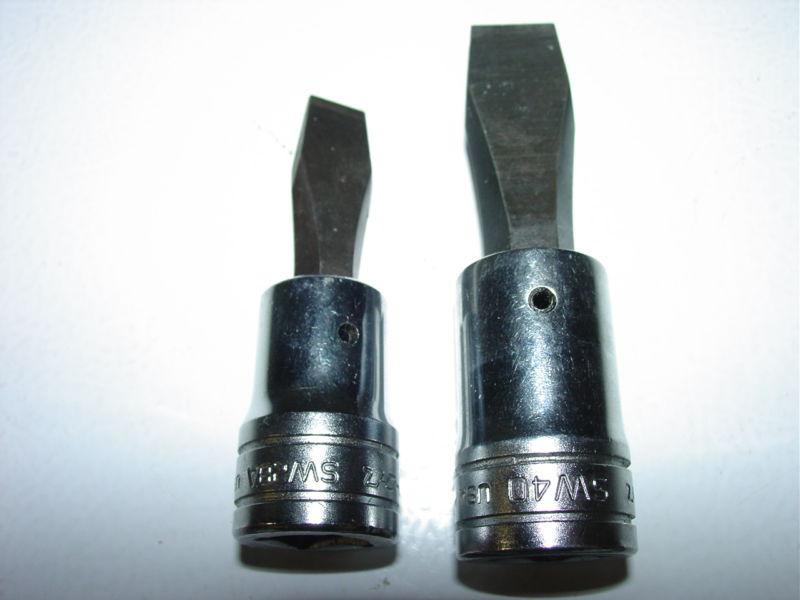 Find Snap On 1/2" Drive Impact Socket Driver PIT160 & 2 Flat Tip