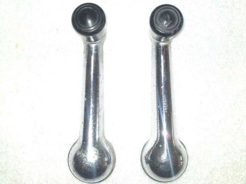 Pair 1948 49 50 51 52 dodge pickup truck door window glass handles