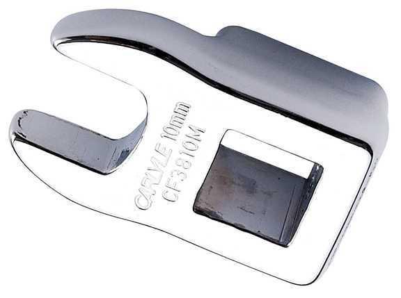 Carlyle hand tools cht cf3810m - wrench, crow's foot; 10 mm; polished chrome