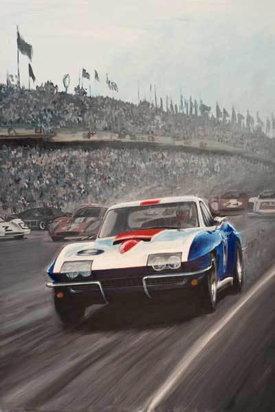 Corvette 2013 rolex monterey reunion motorsports official/orig.event car poster!