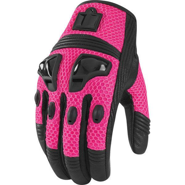 Pink m icon justice mesh women's gloves