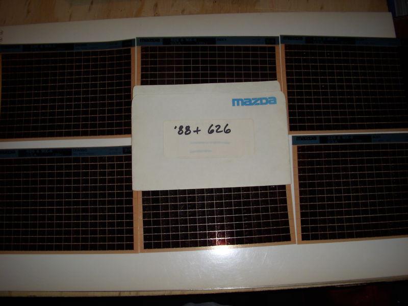 Mazda 626 parts diagram manual microfiche 1988 