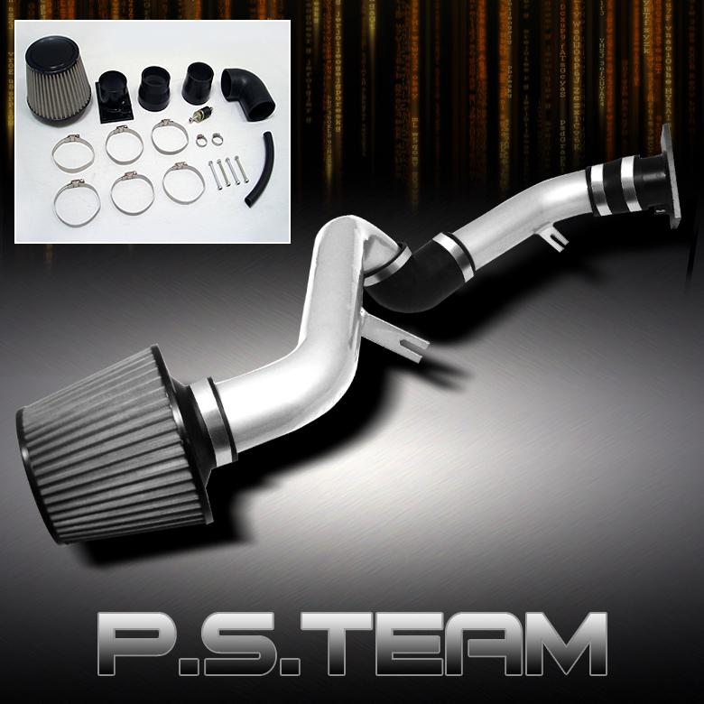 00-05 eclipse polished aluminum cold air intake+stainless washable mesh  filter