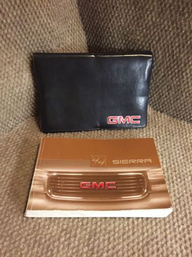 1999 gmc sierra owners manual set with case