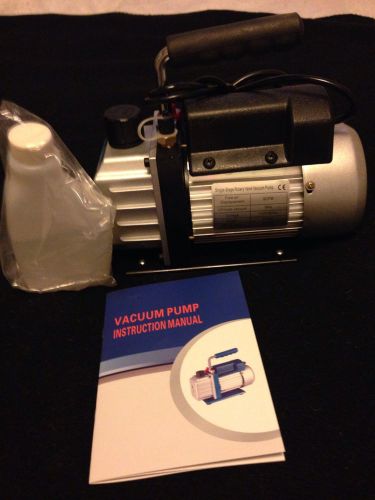 Ac vacuum pump 1/4hp 3cfm single stage rotary vane