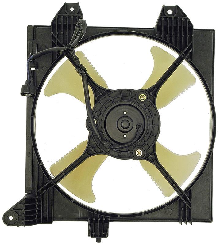 A/c condenser radiator fan assembly (dorman 620-311) w/ shroud, motor & blade