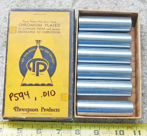 Set of 6 new piston pins for many 1928-36 continental engines