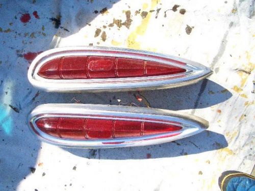 Vintage original 1959 pair chevy impala bel air tail lights hot rod rat rod
