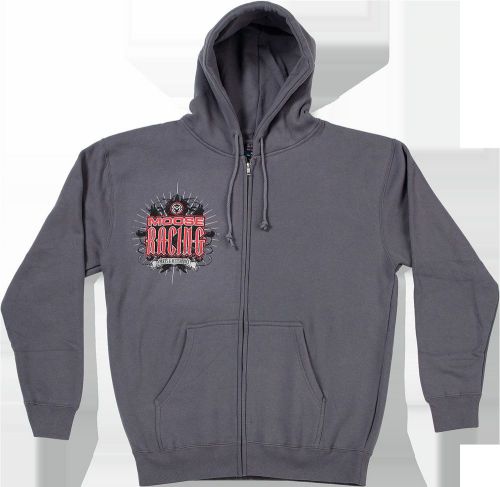 Moose racing softgoods s6 arcane zip hoody md grey