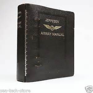 Jeppesen 2" chart binder leather cowhide pilot
