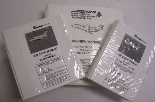 Hawker 1000 series british aerospace 125 aircrew manual 3 volumes