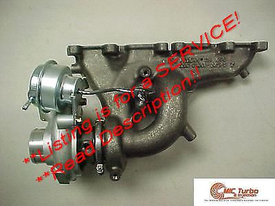 Dodge neon srt-4 / chrysler pt cruiser turbocharger repair service stock turbo