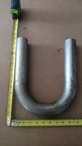 2&#034; - 304 stainless steel - .065 wall - 4&#034; clr - not exactly 180° bend