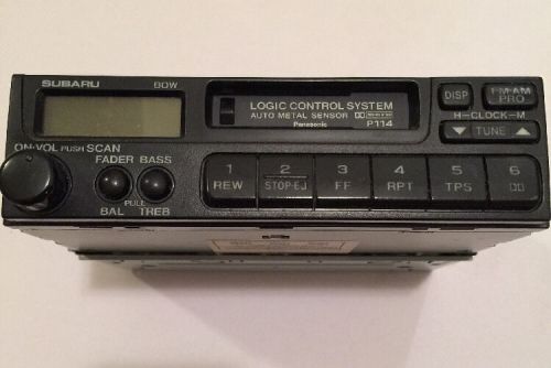 Subaru legacy forester impreza cassette tape am/fm radio p114 86201ac070