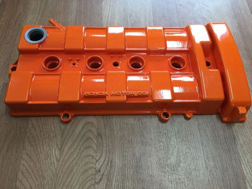 Acura integra ls b18a non vtec valve cover orange custom powder coated