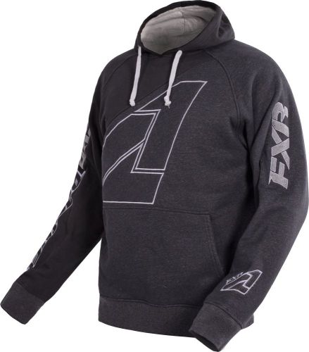 Fxr circuit mens pullover hoodie black/charcoal gray