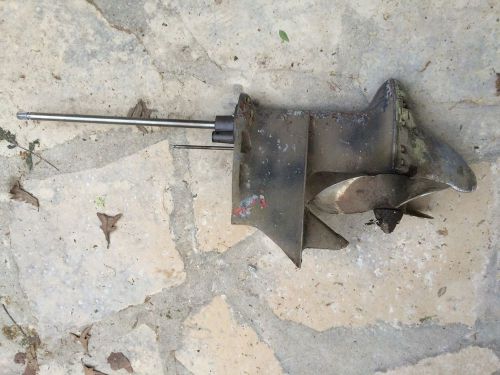 Vintage gale buccaneer evinrude johnson omc lower unit and propeller