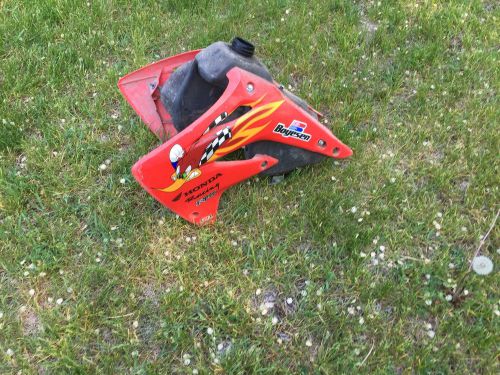 Honda cr85 gas fuel tank and shrouds cr 85 cr85r shrouds 03 and newer