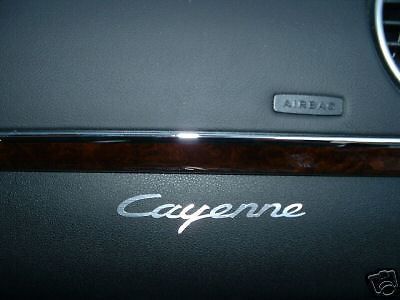(2) cayenne dashboard badge decal