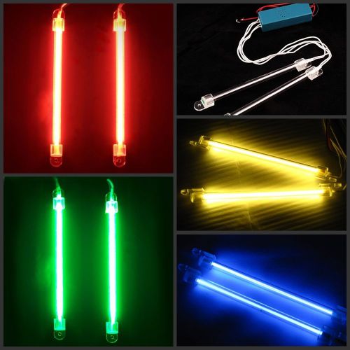 2x 15cm car neon decorative light exterior/interior red