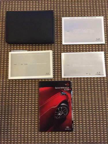 07 2007 infiniti g35 coupe owners owner&#039;s manual books set  oem