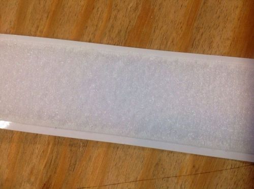 1-1/ 2" x 12 ft  white loop tape (soft side) industrial -self adhesive