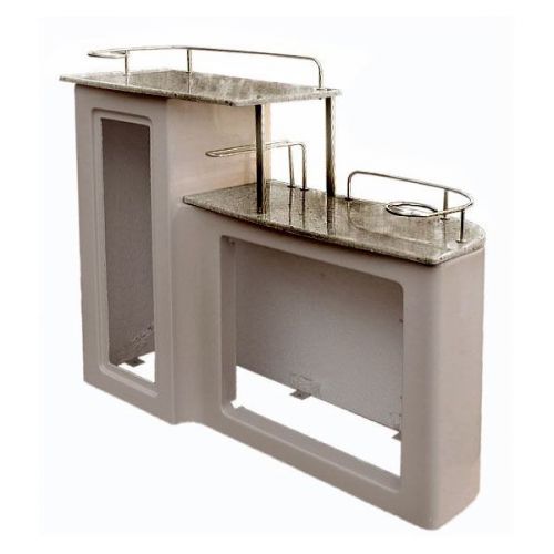 Avalon gray pontoon boat rear entry 2-tier cabinet table storage cabinet 124303b