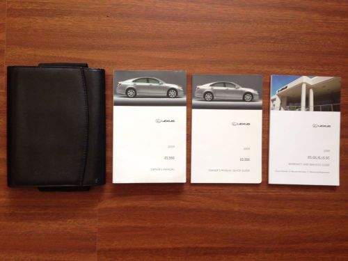 2009 09 lexus es 350 owner's manual handbook user guide books set es350 oem