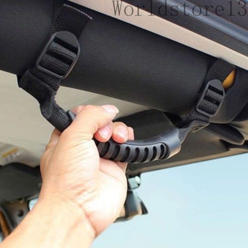 Black thin holder ultimate roll bar grab handle for 1987-2016 jeep wrangler jk