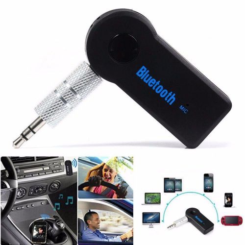 Universal wireless car bluetooth 3.5mm aux audio receiver adapter (pack of 2)
