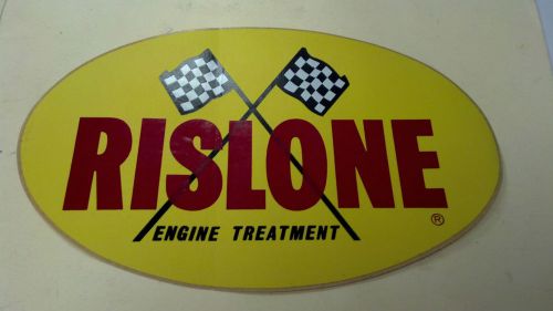 Vintage rislone engine treatment, racing sticker, 6-3/16" x 4"