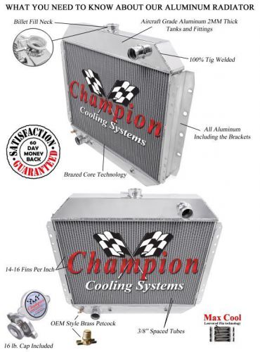 Heavy duty a/c, ford subzero radiator champion cooling systems cc433