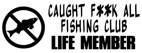 Fishing boat or tackle box stickers caught f.a 300mm