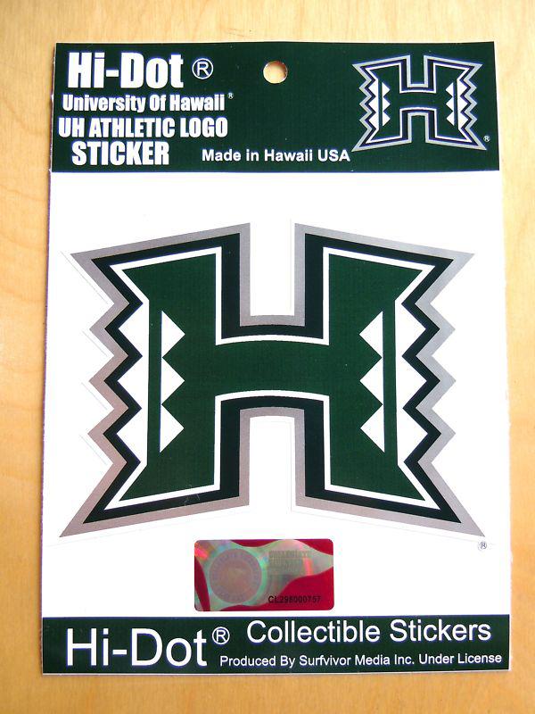 University of hawaii sticker rainbow warriors logo