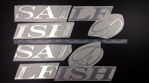 Sailfish boats emblem 32&#034; stickers set - adesivi barca - pegatinas barcos
