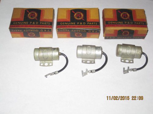 3 condensers 1941-1942&amp;1946 chevrolet six usa made nors