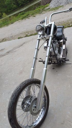 Harley chopper kennedy frame 48" forks front end parting out very nice must see!