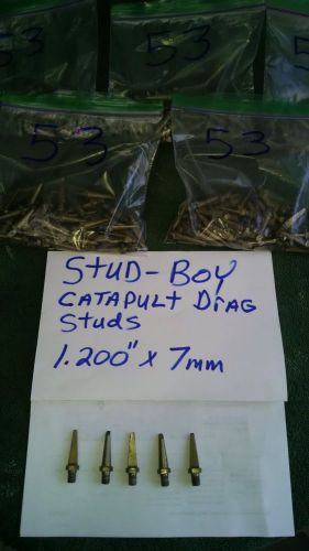 Stud-boy catapult drag studs 1.200&#034; x 7mm t-nut style 53 count each