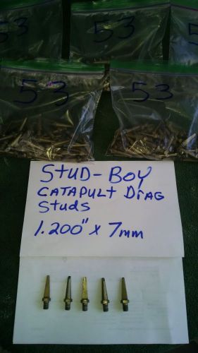 Stud-boy catapult drag studs 1.200" x 7mm t-nut style 53 count each